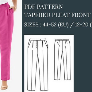 Tapered Pants Pattern, Pants Pattern, Trousers Patterns, Plus Size ...