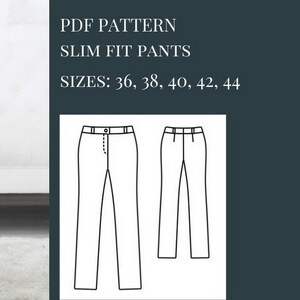 Slim Fit Pants Pattern, Pants Pattern, Trousers Patterns, Patterns ...