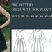 Dress Pattern, Sewing Pattern Dress, Pattern Sewing, Womens Dress Pattern, PDF Sewing Pattern, Dress Sewing Pattern, Girl Dress Pattern