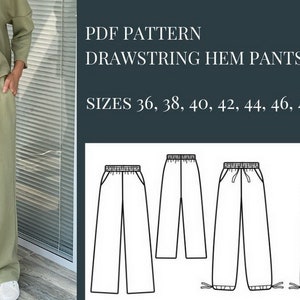 Pants Sewing Patterns, Sewing Patterns, Pattern Sewing, PDF Sewing ...