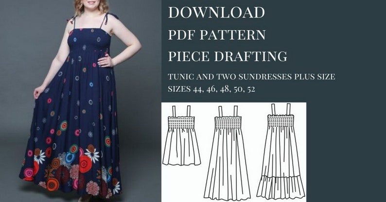 Sewing Pattern Sewing Patterns Free Pattern Dress Dress | Etsy