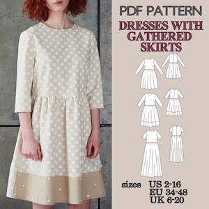 Dress Pattern, Sewing Pattern Dress, Pattern Sewing, Womens Dress Pattern, PDF Sewing Pattern, Dress Sewing Pattern, Girl Dress Pattern