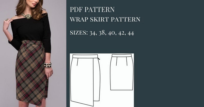 pdf Sewing Patterns Pattern Sewing Wrap Skirt Sewing Pattern Sewing Patterns Skirt Sewing Pattern PDF Sewing Pattern Sewing Pattern
