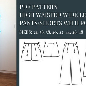 Shorts Pattern, Sewing Pattern Trousers, Pattern Sewing, Womens ...