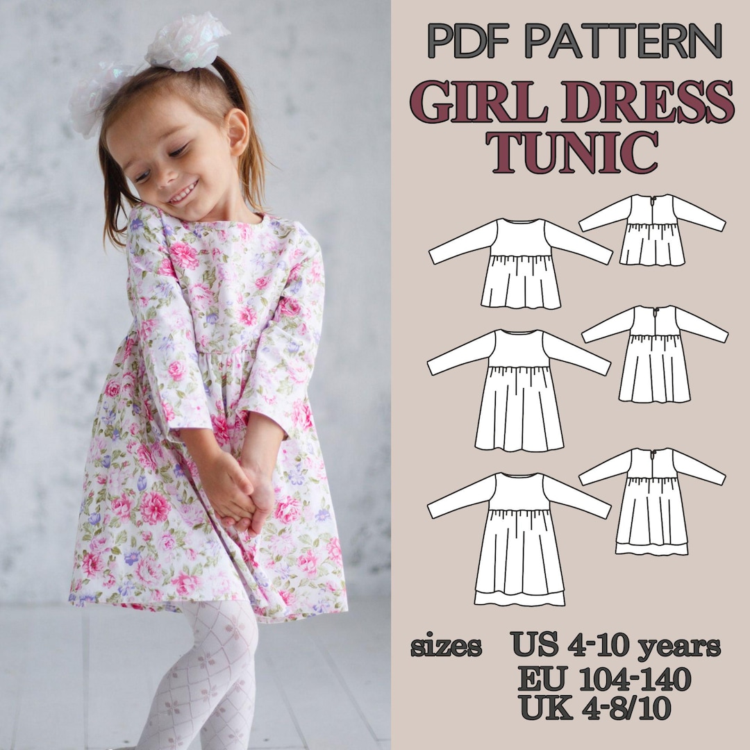 Toddler Dress Pattern Dress Pattern, Sewing Pattern Dress, Girl Dress ...
