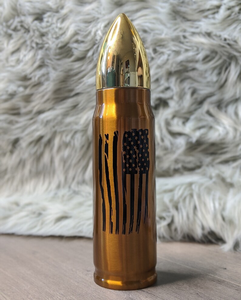 Personalized Bullet Tumbler Bullet Tumbler Marine Gift Army | Etsy