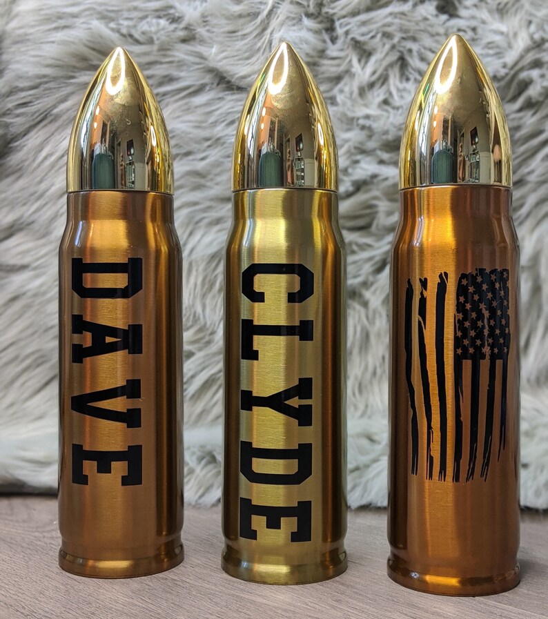Personalized Bullet Tumbler Bullet Tumbler Marine Gift Army | Etsy