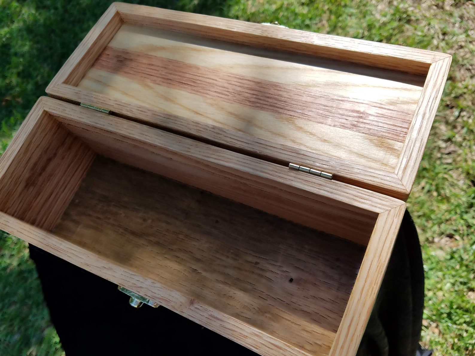 Wooden Box Made From Reclaimed Pallet Wood W/ Brass Hinges and Etsy