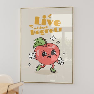 Retro Quote Print, Positivity Print, Aesthetic Poster Print, Colorful Fun Poster, Modern Motivational Poster, Printable Wall Art