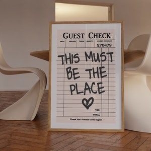Gast Check Print, Trendige Wandkunst, This Must Be The Place, Retro Wandkunst, Western Wandkunst, Cowgirl Print, Funky Decor