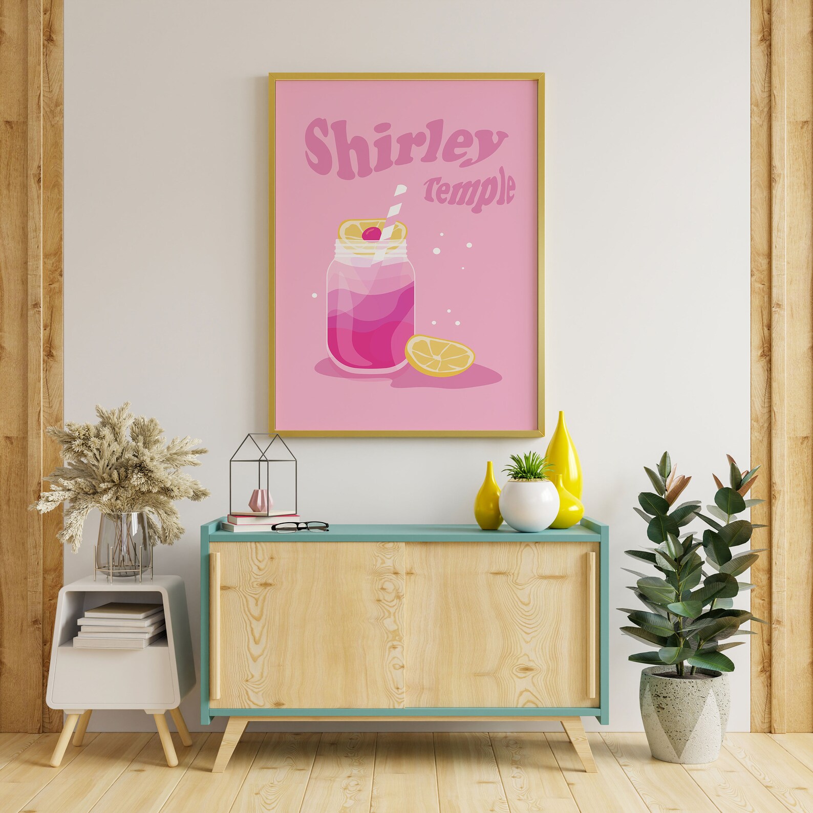 Printable Colorful Drinks Poster Retro Art Print Mocktail - Etsy