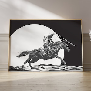 Trendy Cowgirl Print, Black and White Western Wall Art, Cowgirl Drawing, Above Bed Art, Retro Cowgirl, Rodeo Poster, Teen Room Aesthetic