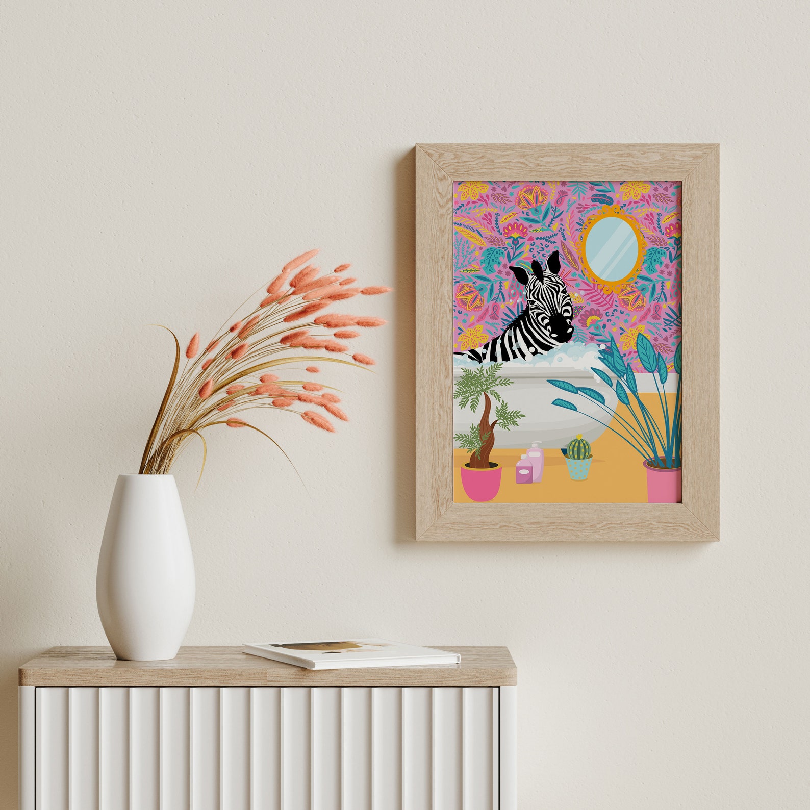 Colorful Trendy Wall Art, Funny Bathroom Decor, Printable Wall Art ...