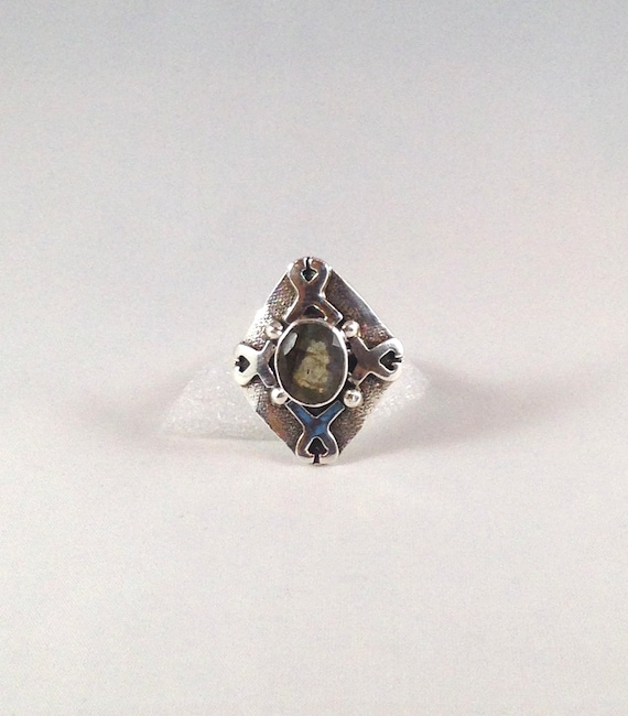 Labradorite Sterling Silver Bold Statement Ring B… - image 6