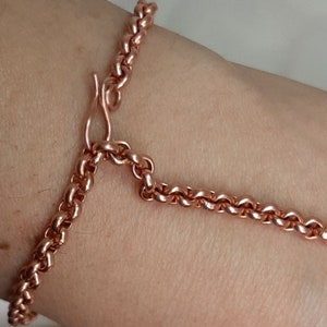 Adjustable Copper Bracelets - fine chain -