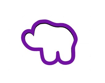 Elephant Cookie Cutter - Animal Cookie Cutters - Fondant Cutters - Cookie Cutters - Polymer Clay Cutters - Clay Jewelry Cutters - Cutters