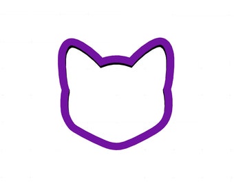 Cat Head Cookie Cutter - Animal Cookie Cutters - Fondant Cutters - Cookie Cutters - Polymer Clay Cutters - Clay Jewelry Cutters - Cutters