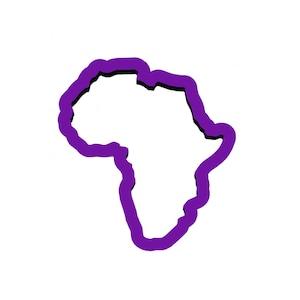 Africa Cookie Cutter - Country Cookie Cutters - Travel Cookie Cutters - Clay Jewelry Cutters - Fondant Cutters - Polymer Clay Cutters