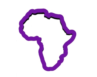 Africa Cookie Cutter - Country Cookie Cutters - Travel Cookie Cutters - Clay Jewelry Cutters - Fondant Cutters - Polymer Clay Cutters