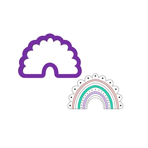 Boho Rainbow Cookie Cutter - Rainbow Cookie Cutter - Spring Cookie Cutters - Easter Cookie Cutters - Arch Cookie Cutter - Cookie Cutters