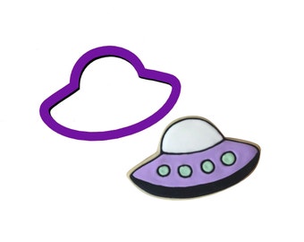 UFO Cookie Cutter - Alien Cookie Cutters - Spaceship Cookie Cutter - Space Cookie Cutters - Sci-Fi Cookie Cutters - Clay Jewelry Cutters