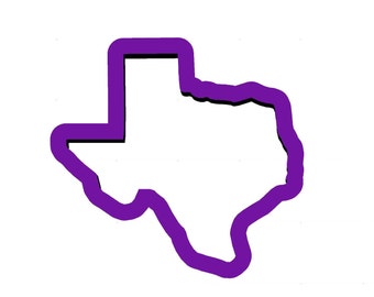 Texas Cookie Cutter - State Cookie Cutters - United States Cookie Cutters - Travel Cookie Cutters - Polymer Clay Cutters - State Cookies