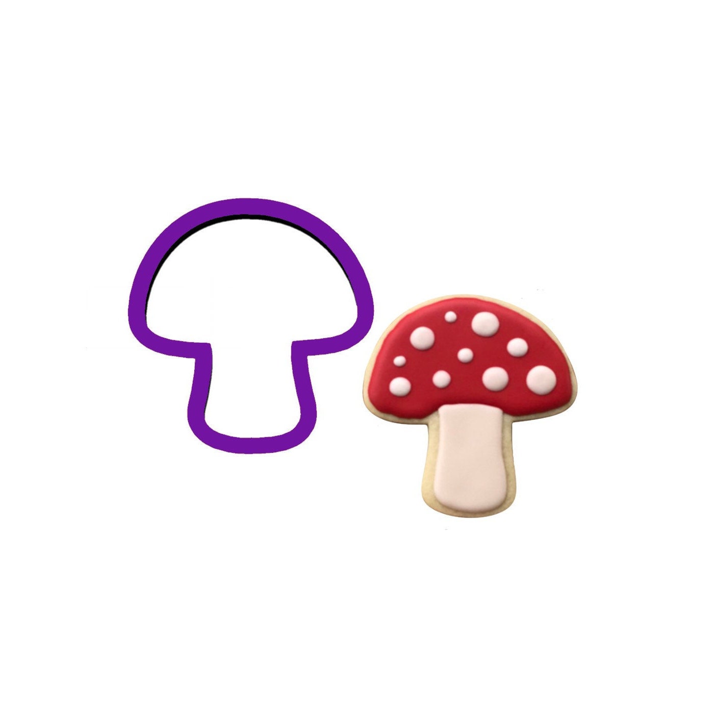 Mushroom Cookie Cutter – PinkyPrintsCo