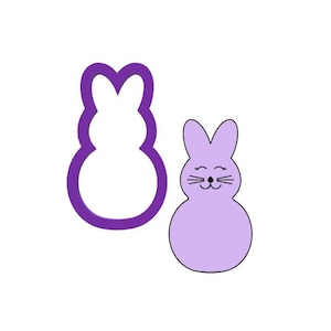 Bunny #4 Cookie Cutter - Easter Cookie Cutters - Spring Cookie Cutters - Animal Cookie Cutters - Rabbit Cookie Cutter - Bunny Cookie Cutter