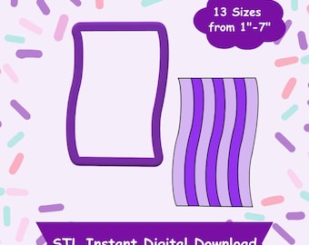 Cortador de galletas de toalla de playa Descarga digital STL - Descarga digital instantánea STL para impresión 3D - Cortador de galletas de playa - Cortador de galletas de toalla