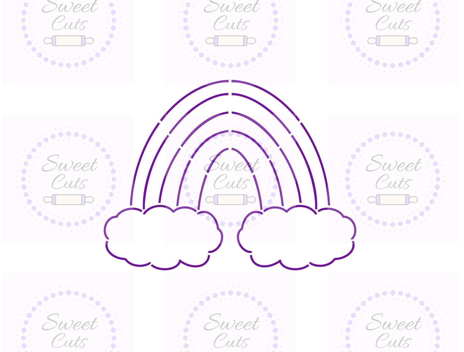 Rainbow Stencil PYO Rainbow Stencil PYO Cookie Stencils - Etsy