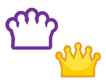 Crown Cookie Cutter - King's Crown Cookie Cutter - Renaissance Cookie Cutter - Fondant Cutters - Polymer Clay Cutters - Clay Jewelry Cutters