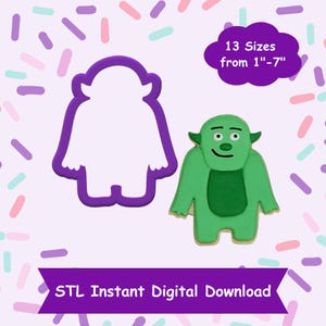 Monster Cookie Cutter STL Digital Download - STL Instant Digital Download for 3D Printing