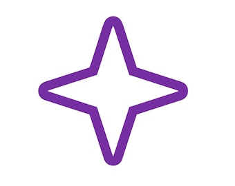 4 Point Star Cookie Cutter - Shapes Cookie Cutters - Polymer Clay Cutters - Craft Clay Cutters - Cookie Cutters - Fondant Cutters - Cutters