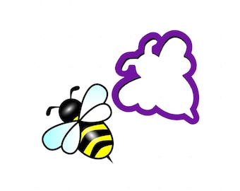 Bee Cookie Cutter - Spring Cookie Cutters - Animal Cookie Cutters - Easter Cookie Cutters - Polymer Clay Cutters - Cute Cookie Cutters