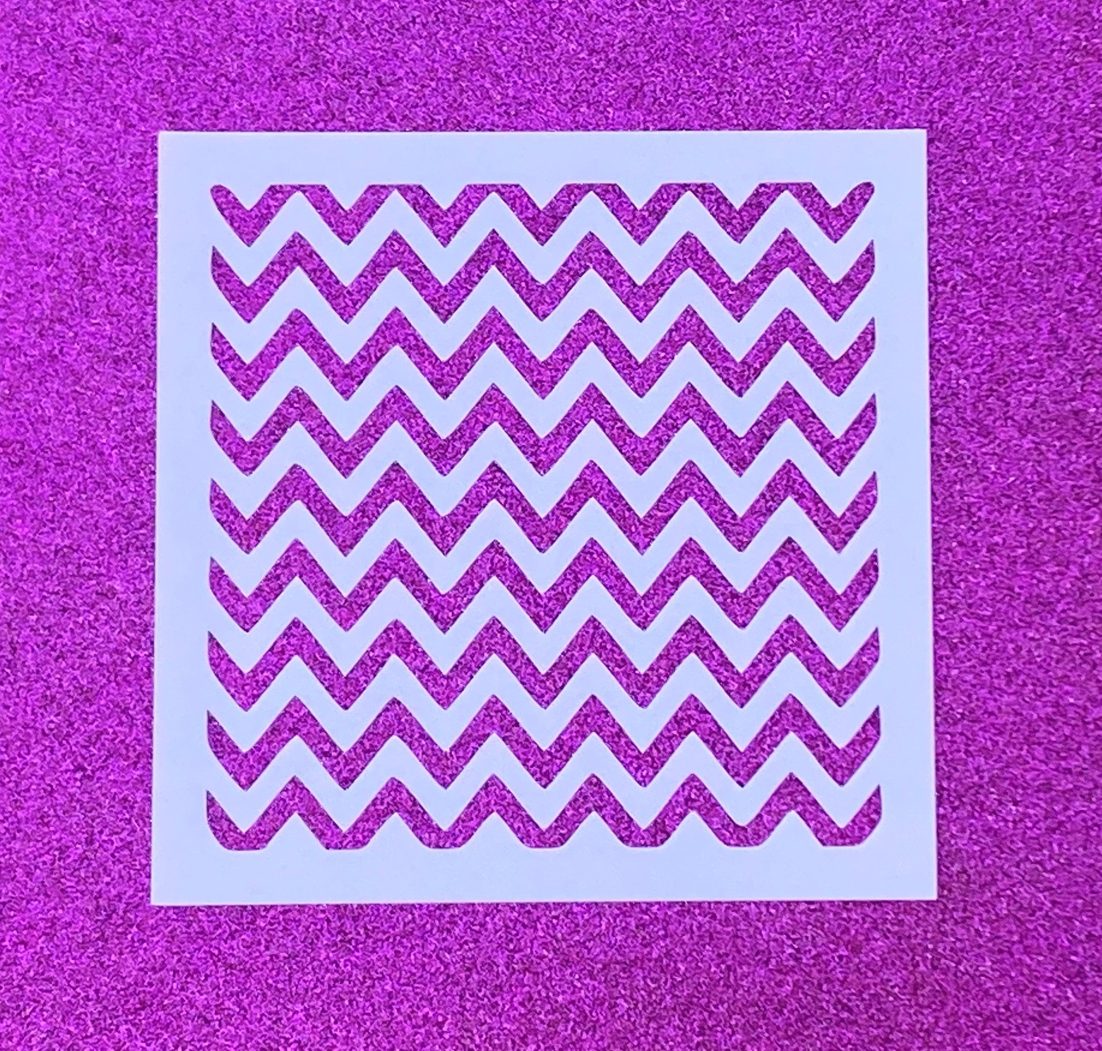 Chevron Stencil PYO Cookie Stencils Stencils for Cookies Etsy