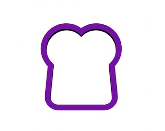Bread Slice Cookie Cutter - Bread Cookie Cutter - Food Cookie Cutters - Cookie Cutters - Fondant Cutters - Polymer Clay Cutters - Cutters