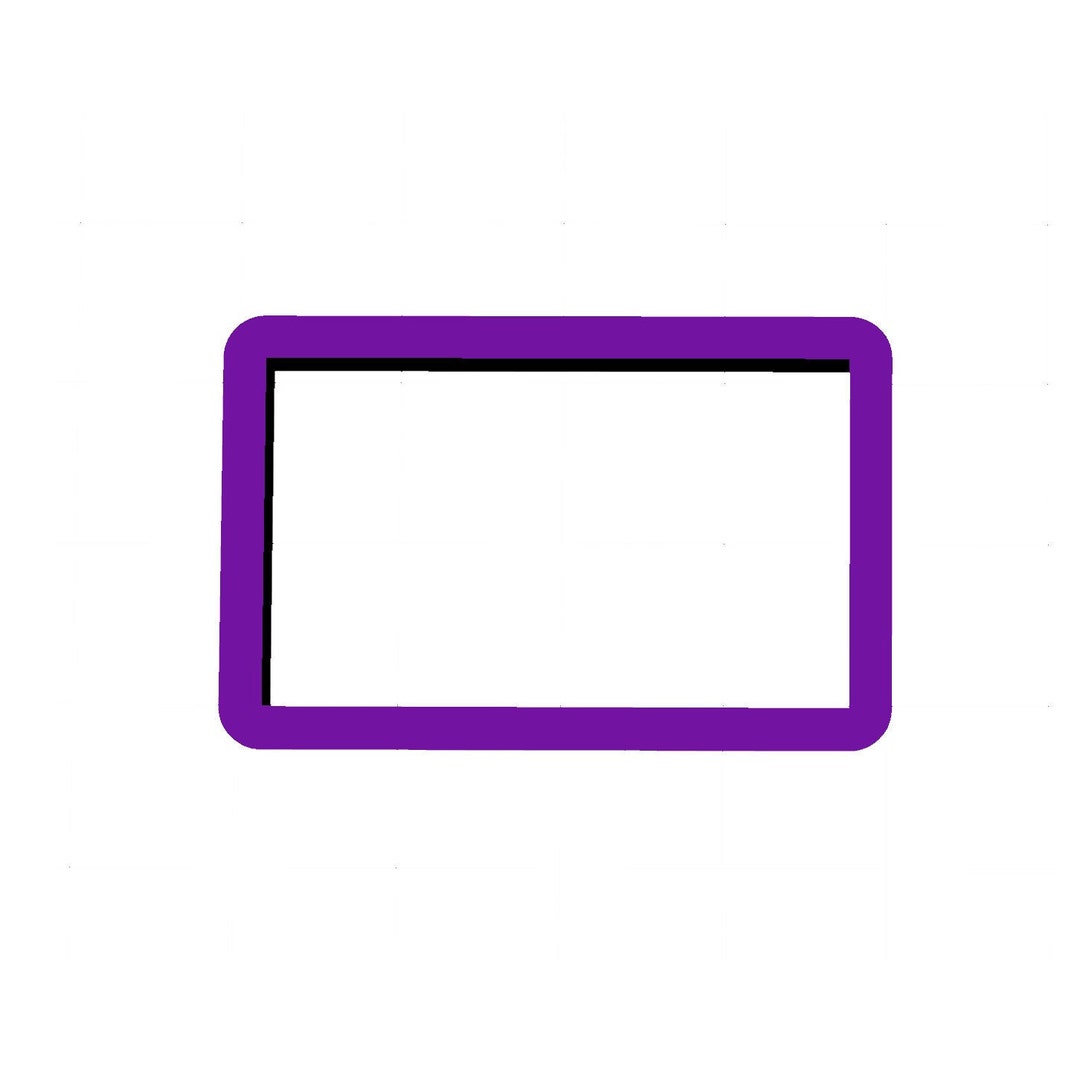 Rectangle Cookie Cutter - Shapes Cookie Cutters - Polymer Clay Cutters ...