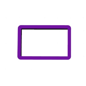 May include: A purple rectangle with a black outline.