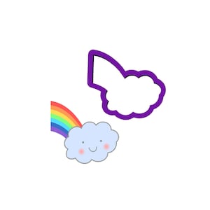 Cloud With Rainbow Cookie Cutter - Rainbow Cookie Cutter - St Patricks Day Cookie Cutters - Easter Cookie Cutters - Spring Cookie Cutters