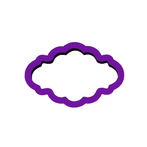 Oval Plaque Cookie Cutter - Shapes Cookie Cutters - Polymer Clay Cutters - Craft Clay Cutters - Plaque Cookie Cutters - Fondant Cutters
