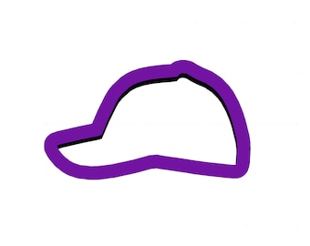 Baseball Cap Cookie Cutter - Baseball Hat Cookie Cutter - Sports Cookie Cutters - Fathers Day Cookie Cutters - Baseball Cookie Cutters