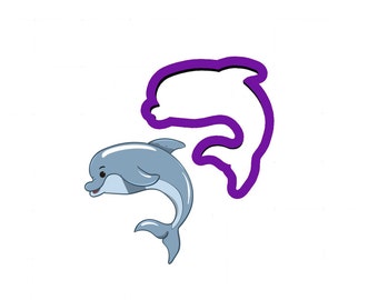 Dolphin Cookie Cutter - Animal Cookie Cutters - Fondant Cutters - Cookie Cutters - Polymer Clay Cutters - Clay Jewelry Cutters - Cutters