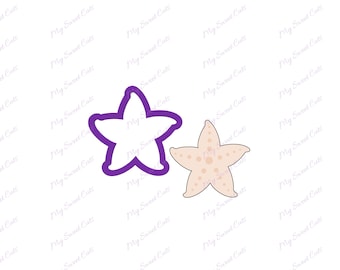 Starfish #3 Cookie Cutter - Summer Cookie Cutters - Beach Cookie Cutters - Animal Cookie Cutters - Cookie Cutters - Polymer Clay Cutters