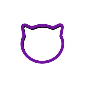 Cat Head #2 Cortador de galletas - Cortadores de galletas de animales - Cortadores de fondant - Cortadores de galletas - Cortadores de arcilla polimérica - Cortadores de joyería de arcilla - Cortadores
