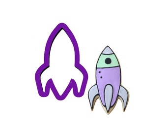 Rocket Cookie Cutter - Spaceship Cookie Cutter - Space Cookie Cutters - Outer Space Cookie Cutters - Fondant Cutter - Polymer Clay Cutter