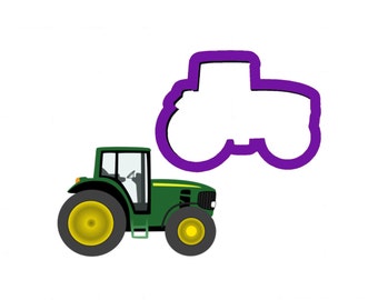Tractor Cookie Cutter - Farmer Cookie Cutters - Farm Cookie Cutters - Vehicle Cookie Cutters - Fondant Cutters - Polymer Clay Cutters