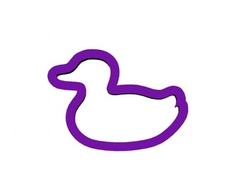 Duck Cookie Cutter - Animal Cookie Cutters - Fondant Cutters - Cookie Cutters - Polymer Clay Cutters - Clay Jewelry Cutters - Cutters