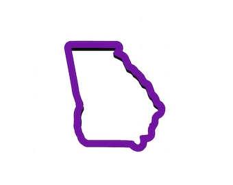 Georgia Cookie Cutter - State Cookie Cutters - United States Cookie Cutters - Travel Cookie Cutters - Polymer Clay Cutters - State Cookies