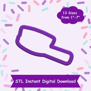 Può includere: File STL stampato in 3D di colore viola per un download digitale di un apribottiglie. Il file è disponibile in 13 dimensioni da 1 a 7 pollici.