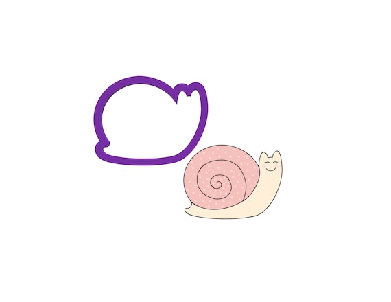 Snail Cookie Cutter - Spring Cookie Cutters - Animal Cookie Cutters - Polymer Clay Cutters - Cute Cookie Cutters